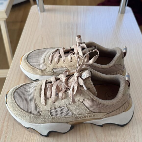 Sorel Kinetic Every Day Tan Leather & Suede Sneaker - Picture 2 of 6